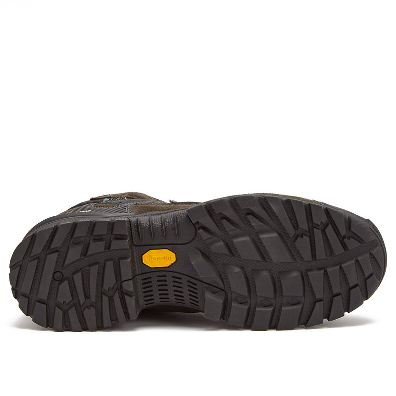 Blackrock hiking boots by Hi-Tec with Vibram rubber outsoles improves grip and provides duability.