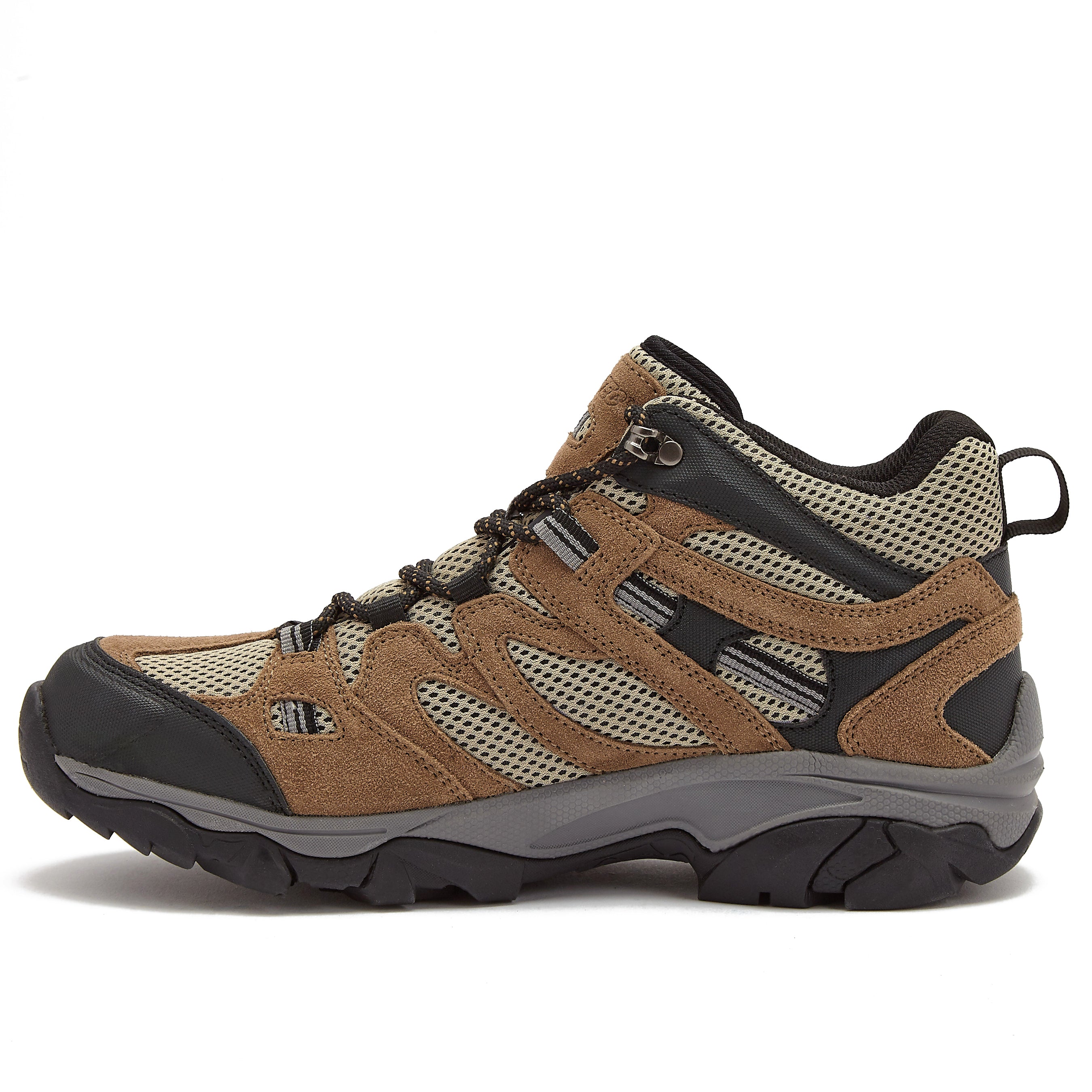 Hi-Tec Ravus Blast Mid Hiking Youth Boys Black, Brown, Orange