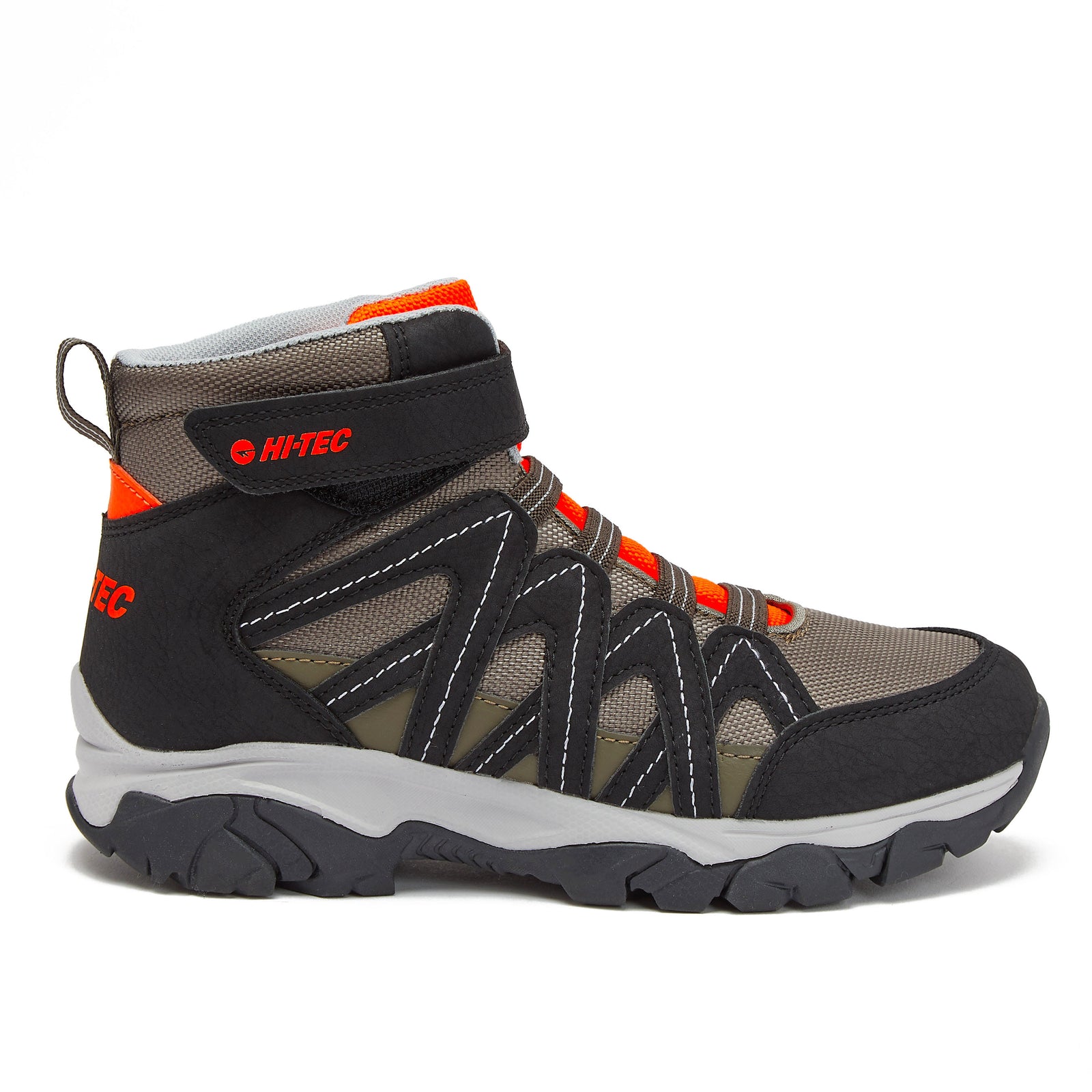 HI TEC Ravus Blast Mid Boys Hiking Boots Lightweight Breathable Outdoor Trekking Shoes Hiking Shoes for Kids Hi Tec